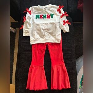 Girls size 8-9 Christmas outfit NWOT